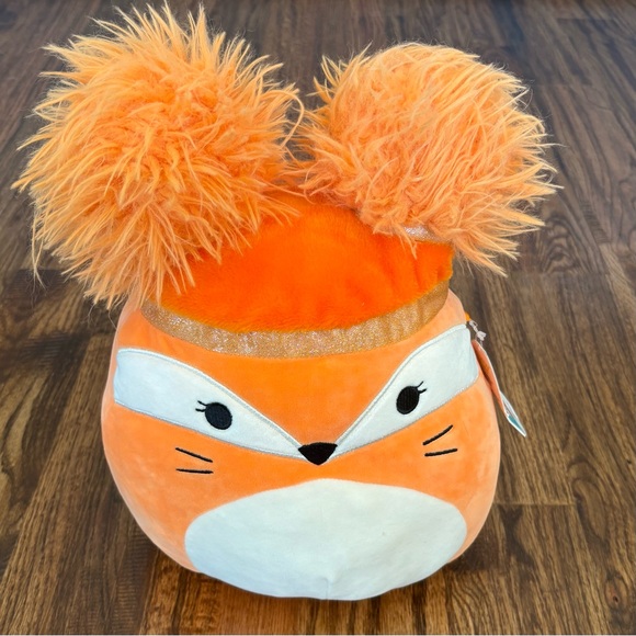 Squishmallows Other - Mallora Squishmallow 10” The Orange Fox with gold headband, rare 2021 NW